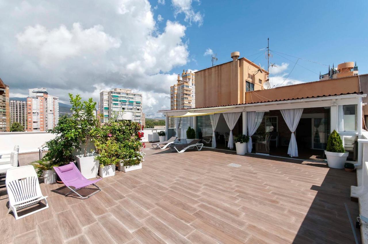 Atico Con Enorme Terraza Y Chill Out Particular Leilighet Benidorm Eksteriør bilde